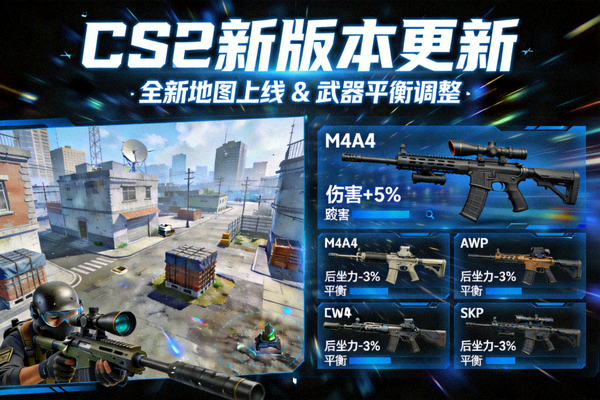 CS2新版本更新带来全新地图和武器平衡调整